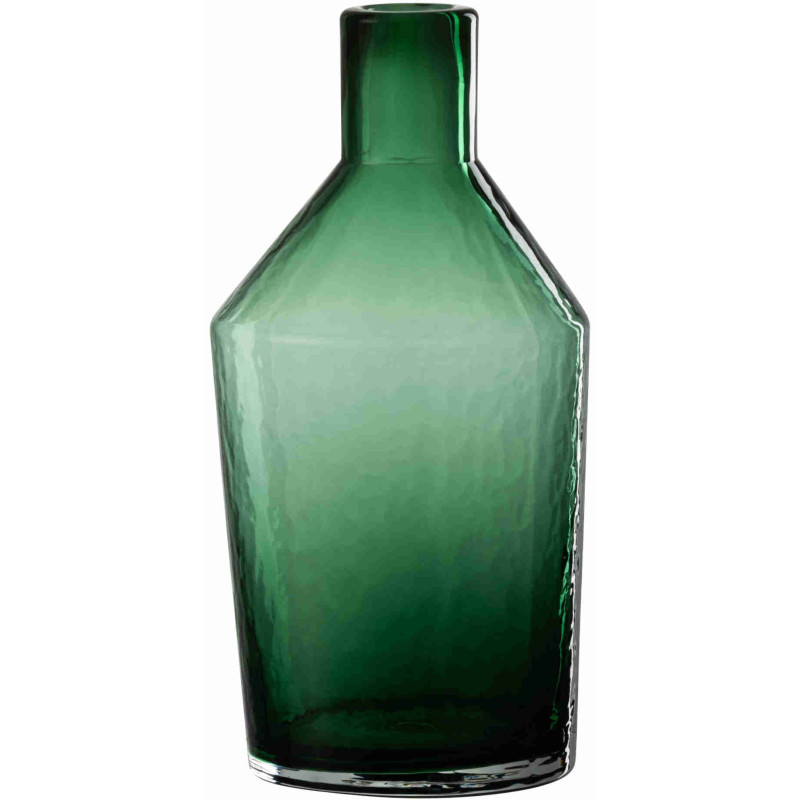 Vase bouteille en verre vert 14x14x28 cm Kidor J-Line - 1