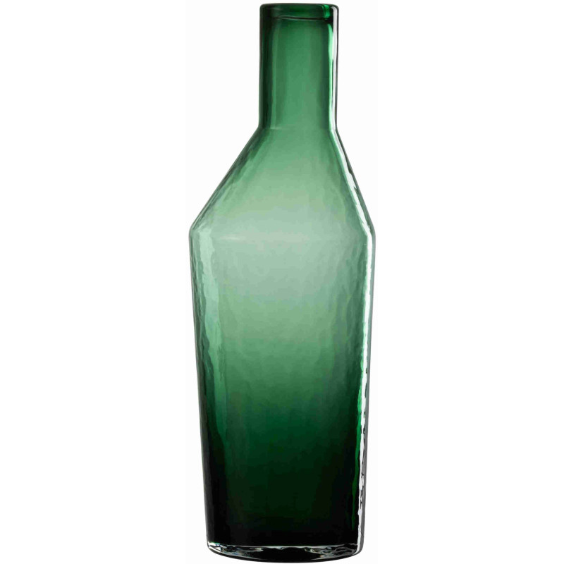 Vase bouteille en verre vert 12x12x35 cm Kidor J-Line - 1