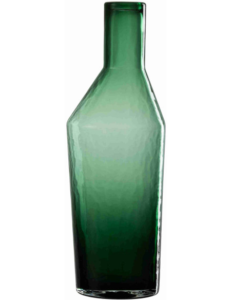 Vase bouteille en verre vert 12x12x35 cm Kidor J-Line - 1