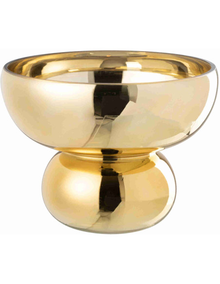Photophore sur pied en verre doré 23x23x17,5 cm Kanig J-Line - 3