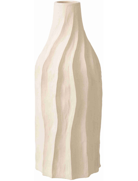 Grand vase en porcelaine écru 16x16x42 cm Fizun J-Line - 1