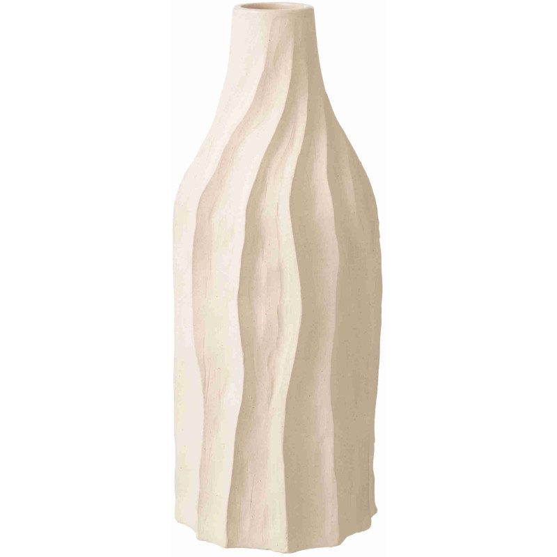 Grand vase en porcelaine écru 16x16x42 cm Fizun J-Line - 1