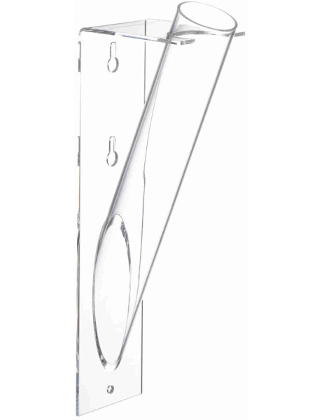Soliflore mural acrylique transparent 5x5x30 cm Poeng J-Line - 1