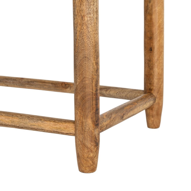 Banc manguier naturel assise tressée 92x42x41 cm Gimea Ixia - 7