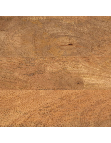 Banc en manguier naturel courbé 160x35x49 cm Luvoo Ixia - 8