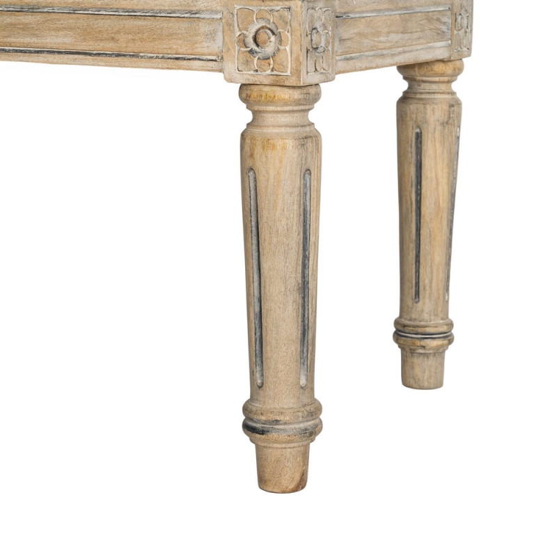 Banc bout de lit floral vert sauge 119x40x38 cm Mulea Ixia - 6