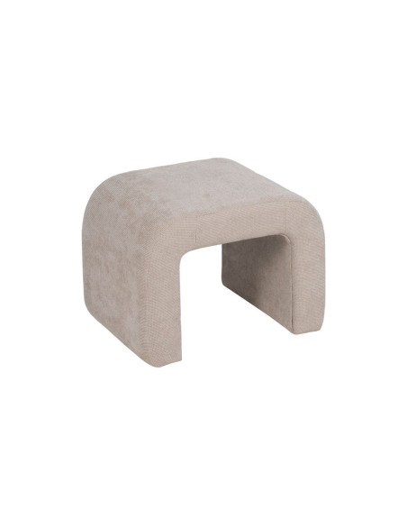 Banc gigogne beige en tissu avec 2 tabourets 126 cm Zalos Ixia - 4