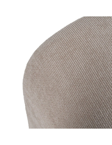 Banc gigogne beige en tissu avec 2 tabourets 126 cm Zalos Ixia - 5