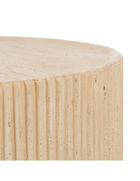 Table basse ronde beige magnésium 67x67x46 cm Gasaa Ixia - 6