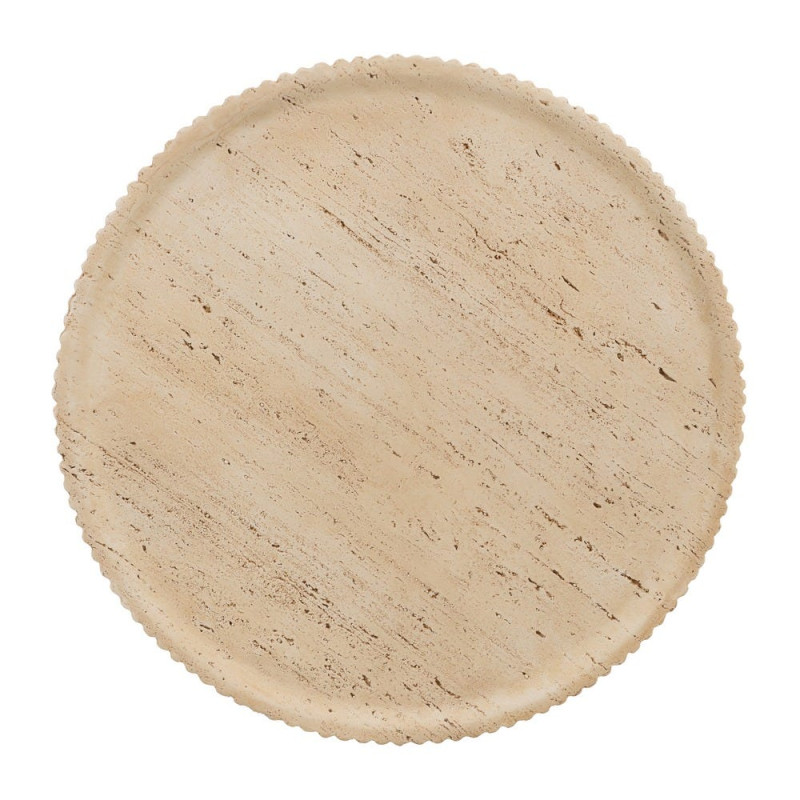 Table basse ronde beige magnésium 67x67x46 cm Gasaa Ixia - 7