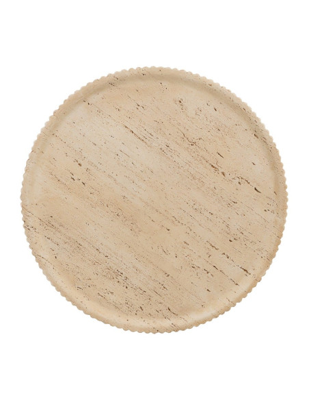 Table basse ronde beige magnésium 67x67x46 cm Gasaa Ixia - 7