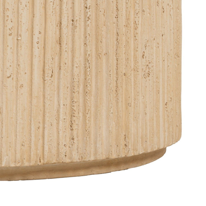 Table basse ronde beige magnésium 67x67x46 cm Gasaa Ixia - 8