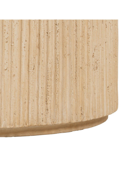Table basse ronde beige magnésium 67x67x46 cm Gasaa Ixia - 8