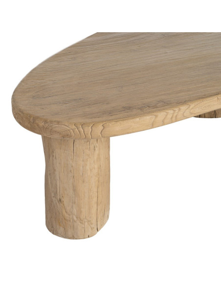 Table basse organique naturelle en orme recyclé 170x94x45 cm Zimia Ixia - 2