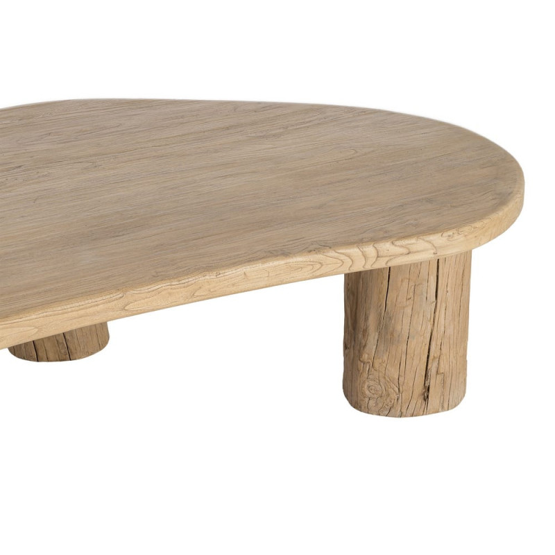 Table basse organique naturelle en orme recyclé 170x94x45 cm Zimia Ixia - 3