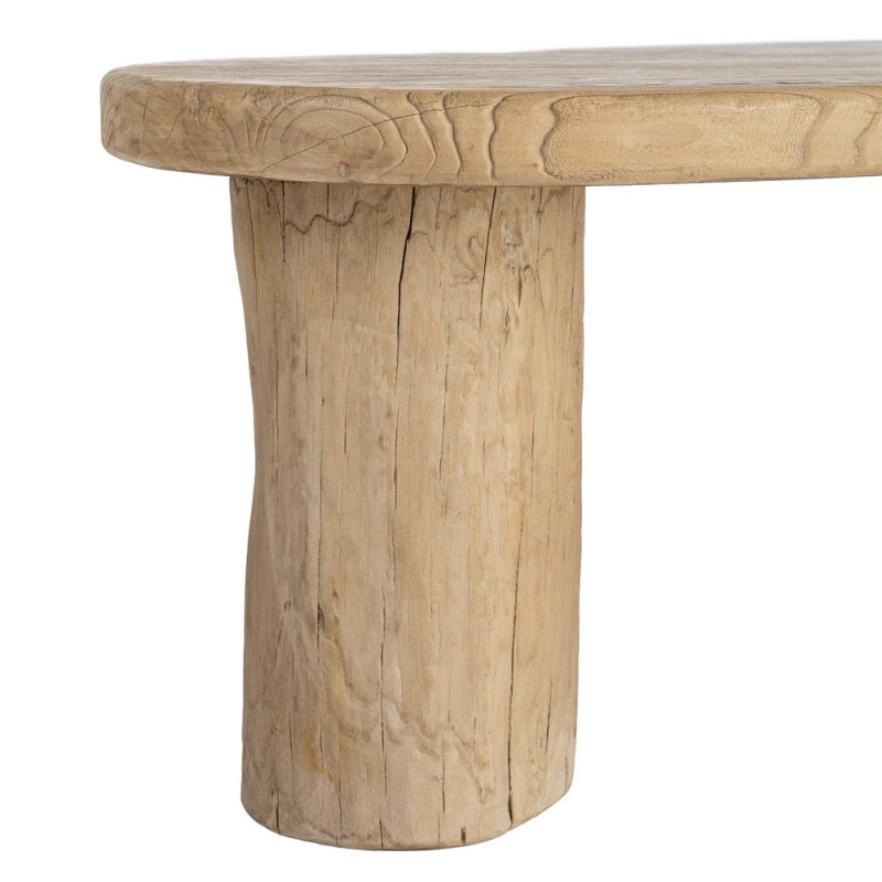 Table basse organique naturelle en orme recyclé 170x94x45 cm Zimia Ixia - 4