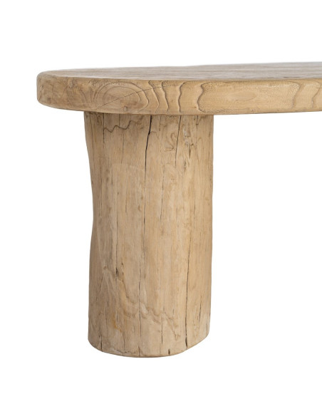 Table basse organique naturelle en orme recyclé 170x94x45 cm Zimia Ixia - 4