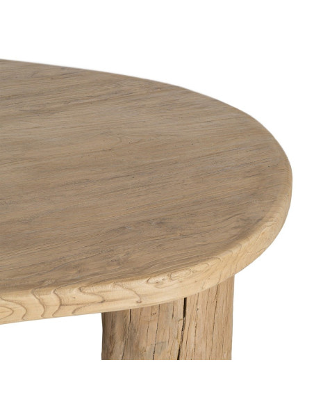 Table basse organique naturelle en orme recyclé 170x94x45 cm Zimia Ixia - 5