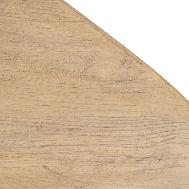 Table basse organique naturelle en orme recyclé 170x94x45 cm Zimia Ixia - 7