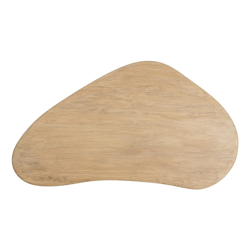 Table basse organique naturelle en orme recyclé 170x94x45 cm Zimia Ixia - 8