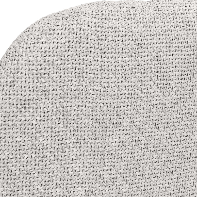 Chaise de salle à manger beige tissu et bois 49x56x82 cm Gozie  - 5
