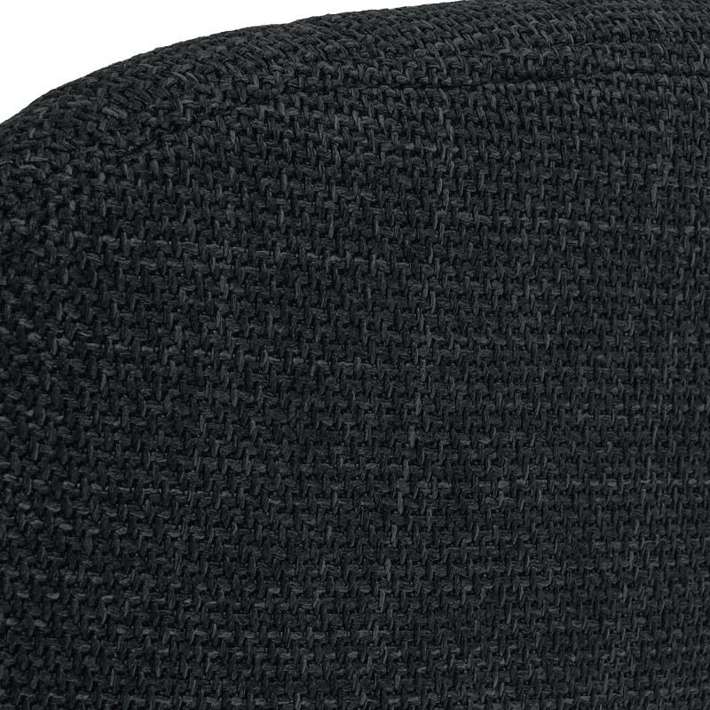 Chaise salle à manger gris anthracite tissu bois 49x56x82 cm Gozie  - 5