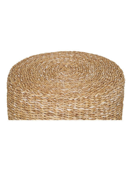 Pouf rond en jonc de mer naturel Ø40x40 cm Rivera House Nordic - 3