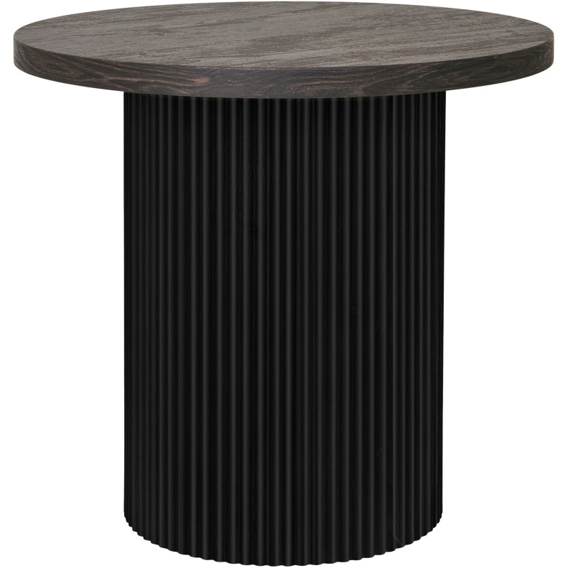 Table d’appoint ronde MDF brun foncé Ø48x45 cm Boavista House Nordic - 1