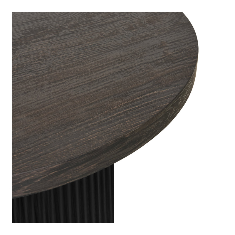 Table d’appoint ronde MDF brun foncé Ø48x45 cm Boavista House Nordic - 3