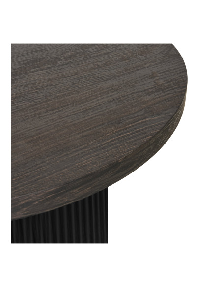 Table d’appoint ronde MDF brun foncé Ø48x45 cm Boavista House Nordic - 3