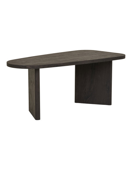 Table basse asymétrique MDF brun foncé 100x50x41 cm Melo House Nordic - 6