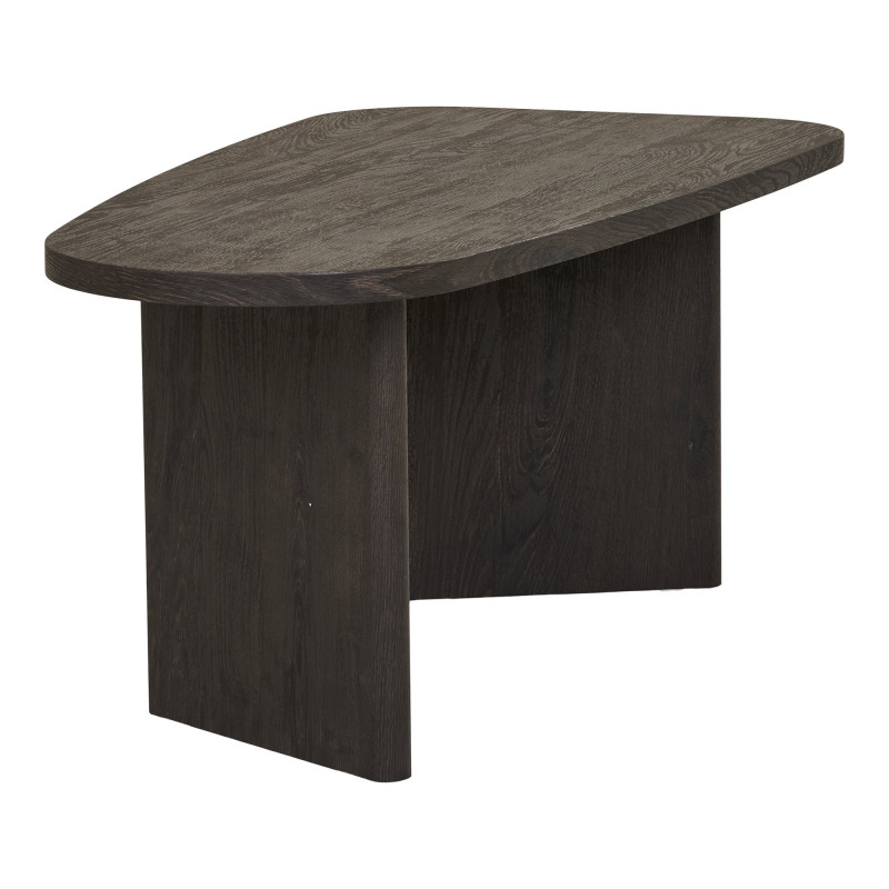 Table basse asymétrique MDF brun foncé 100x50x41 cm Melo House Nordic - 7