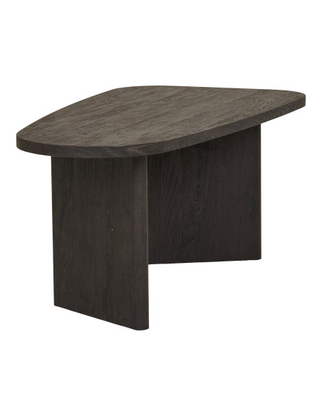 Table basse asymétrique MDF brun foncé 100x50x41 cm Melo House Nordic - 7