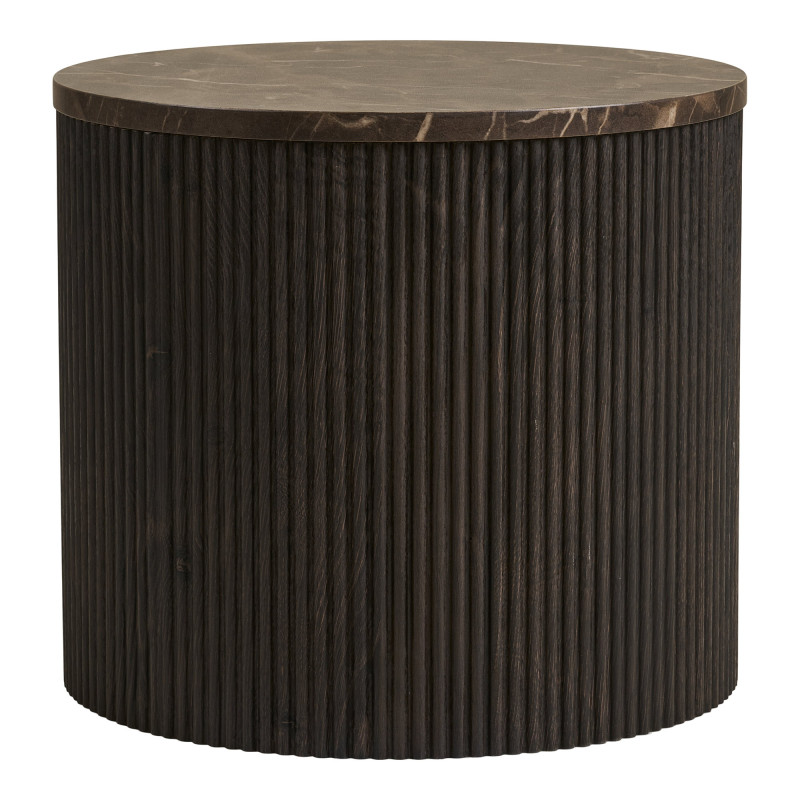 Table d’appoint effet marbre brun Ø45x40 cm Rota House Nordic - 3