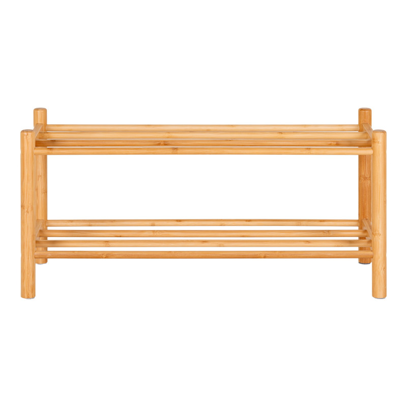 Étagère à chaussures bambou naturel 70x27x33 cm Manaus House Nordic - 3