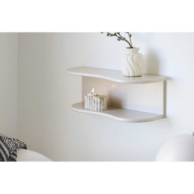 Étagère murale beige MDF 44x17,5x18 cm Botta House Nordic - 2