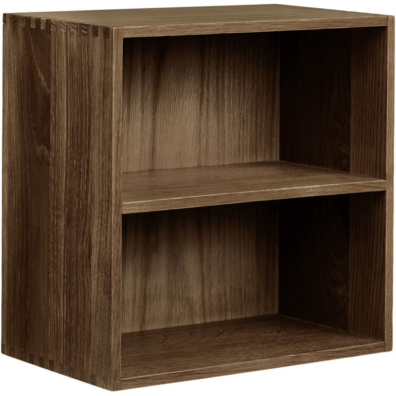 Étagère murale 2 niches chêne foncé 30x18x30 cm Townsville House Nordic - 1