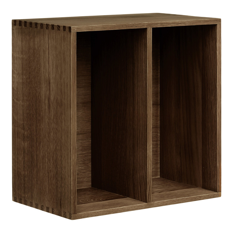 Étagère murale 2 niches chêne foncé 30x18x30 cm Townsville House Nordic - 3