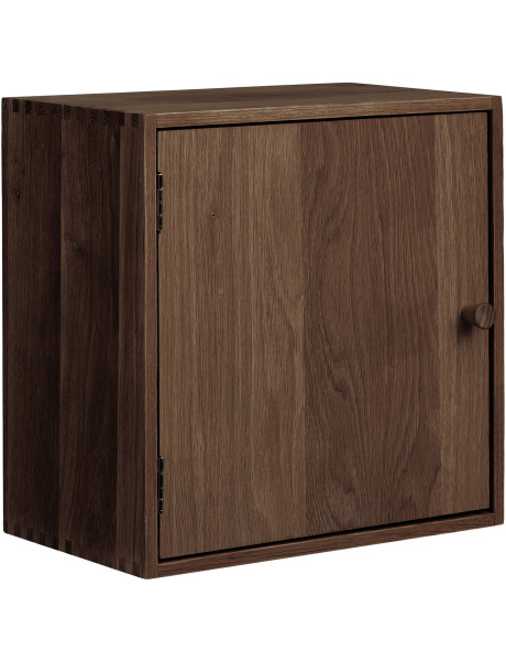 Étagère cube avec porte chêne foncé 30x18x30 cm Townsville House Nordic - 1