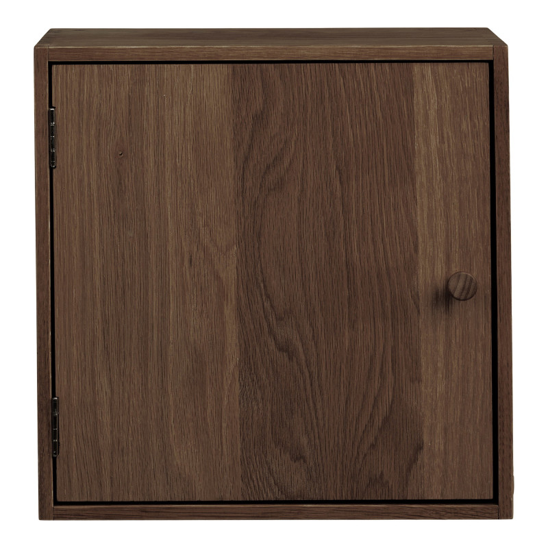 Étagère cube avec porte chêne foncé 30x18x30 cm Townsville House Nordic - 3