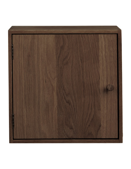 Étagère cube avec porte chêne foncé 30x18x30 cm Townsville House Nordic - 3