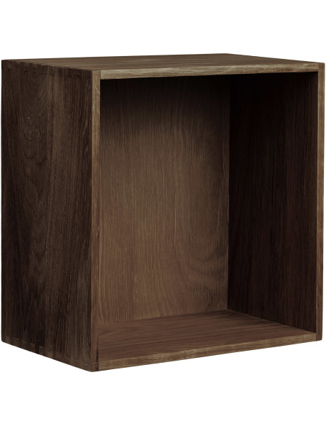 Étagère murale cube chêne foncé 30x18x30 cm Townsville House Nordic - 1