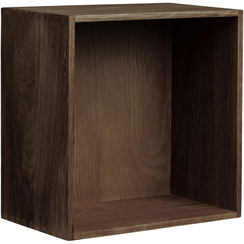 Étagère murale cube chêne foncé 30x18x30 cm Townsville House Nordic - 1