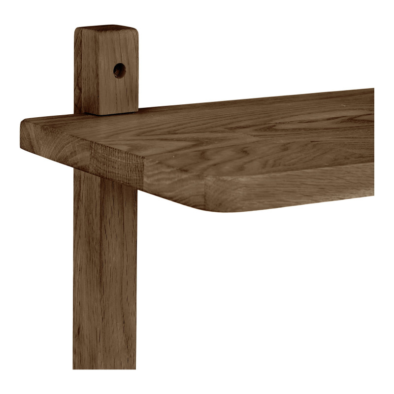 Étagère murale 3 niveaux chêne foncé 50x20x75 cm Townsville House Nordic - 4