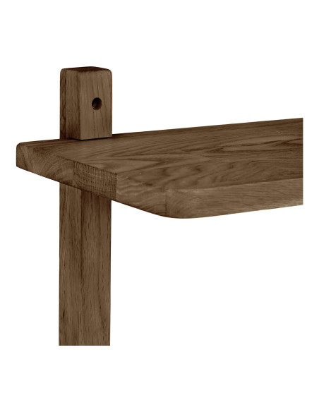 Étagère murale 3 niveaux chêne foncé 50x20x75 cm Townsville House Nordic - 4