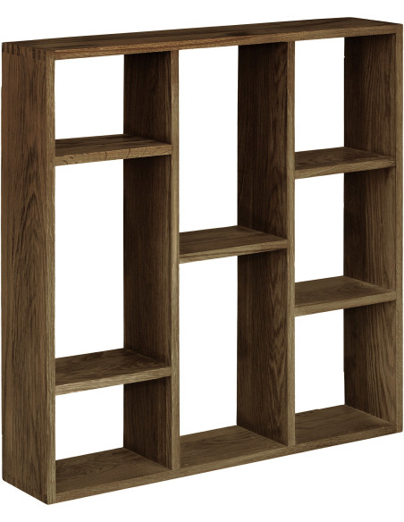 Étagère murale 8 compartiments chêne brun 70x15x70 cm Townsville House Nordic - 1