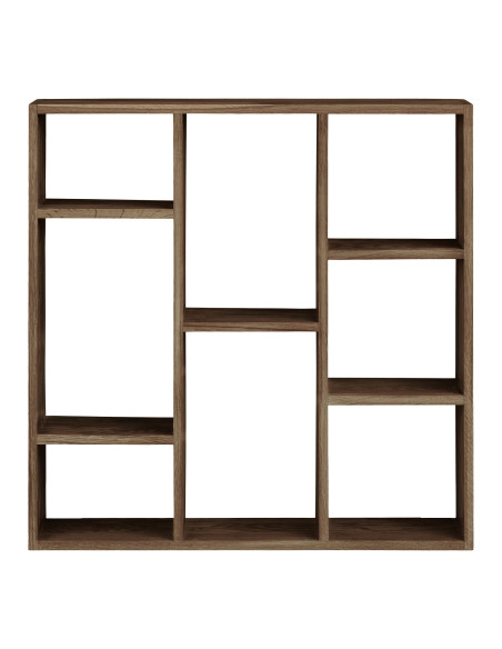 Étagère murale 8 compartiments chêne brun 70x15x70 cm Townsville House Nordic - 3