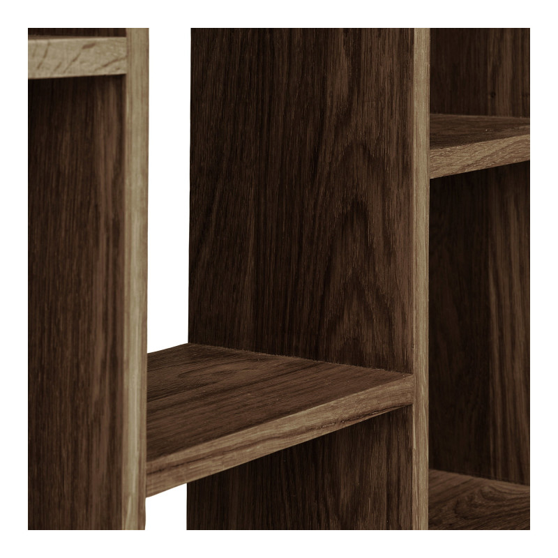 Étagère murale 8 compartiments chêne brun 70x15x70 cm Townsville House Nordic - 5