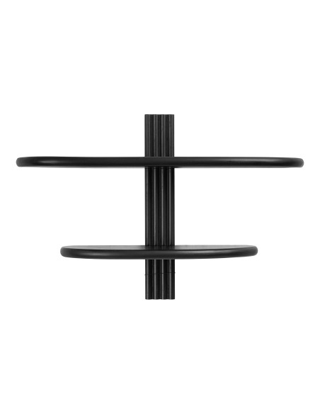Étagère murale chêne noir 2 tablettes 65x17,5x42,5 cm Aliano House Nordic - 3