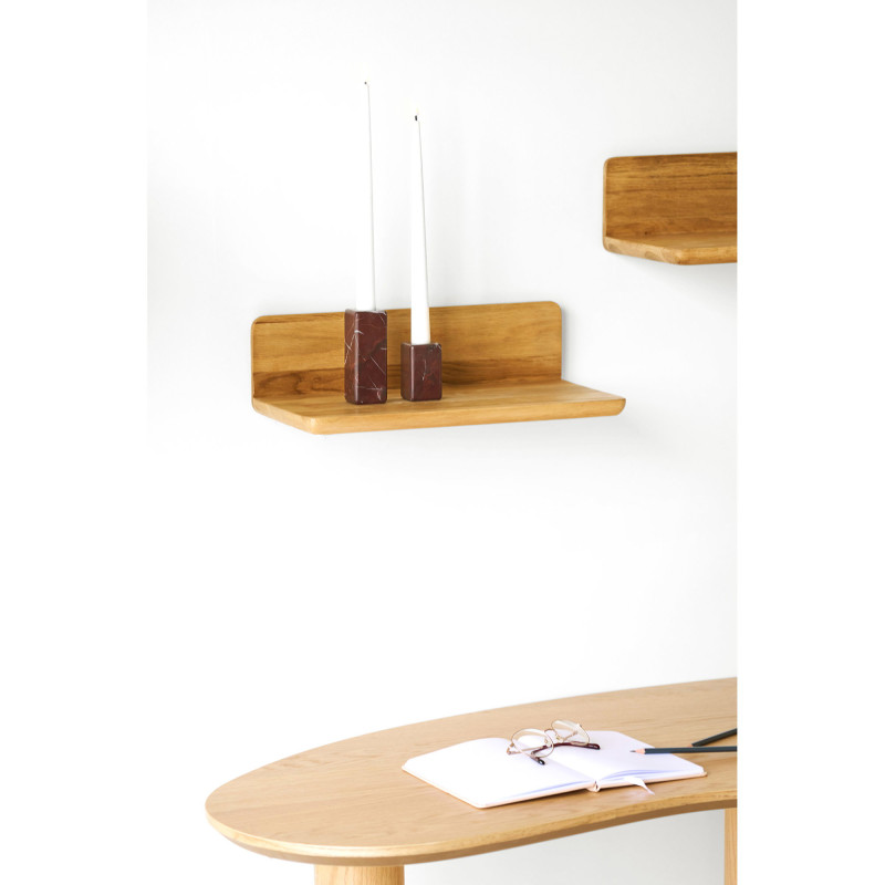 Étagère murale chêne naturel 40x22x12 cm Salina House Nordic - 2